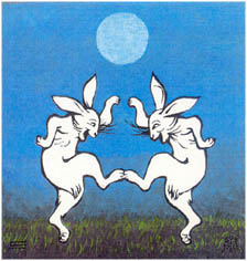 It's Never Too Late to Celebrate, Said the Dancing Rabbits, So Let's do it Now